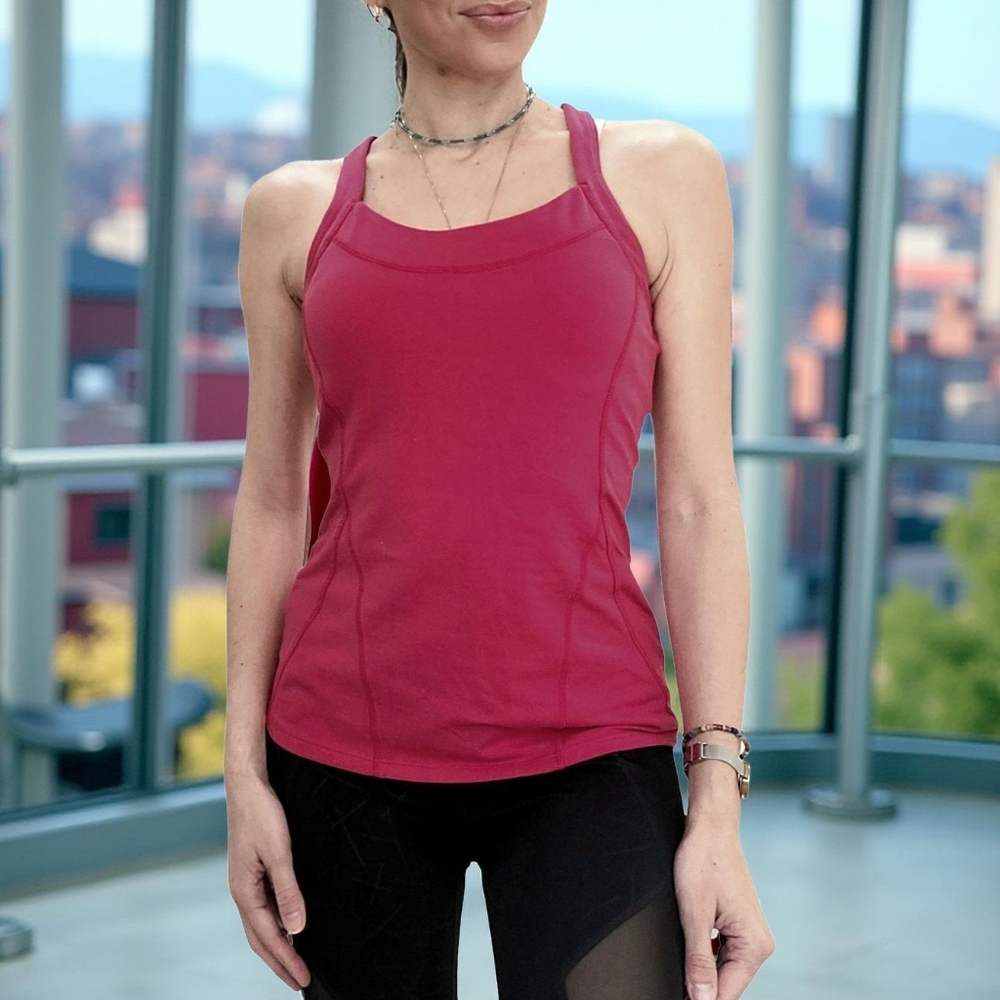 Lululemon And Athleta Women's Red and Black Tank Tops Duo Size S - Picture 4 of 6